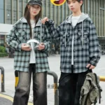 Сорочка на кнопках з трикотажним капюшоном unisex — фото 1